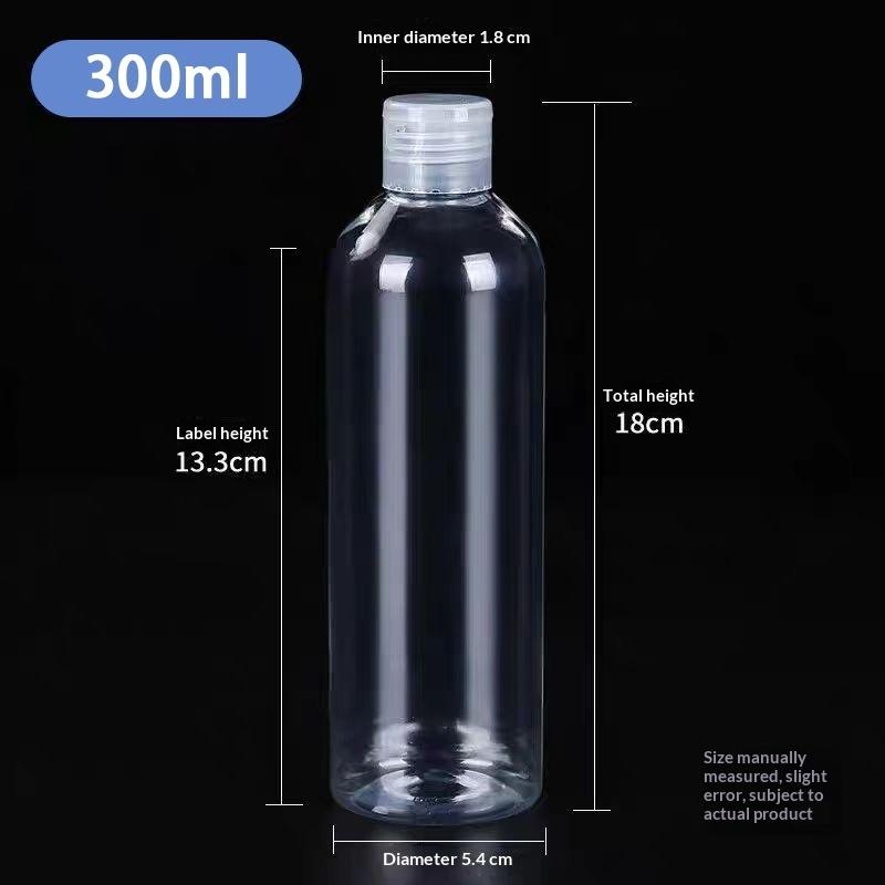 [Flip Cap] 5ml/10ml/15ml/30ml /50ml /100ml Empty Bottle Perfume Atomizer Transparent PET Plastic Bottles