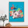 DIY Diamond Painting Little Pig and Little Chicken Cross Stitch Kit Mosaic Art Diamond Painting Full Circle Diamond Home Decoration