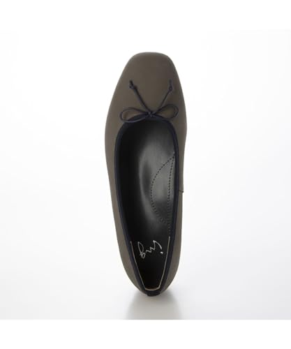 ING Women's Ballet Flats, Dark Gray Nubuck, Size 23.5cm, IGSQ32177