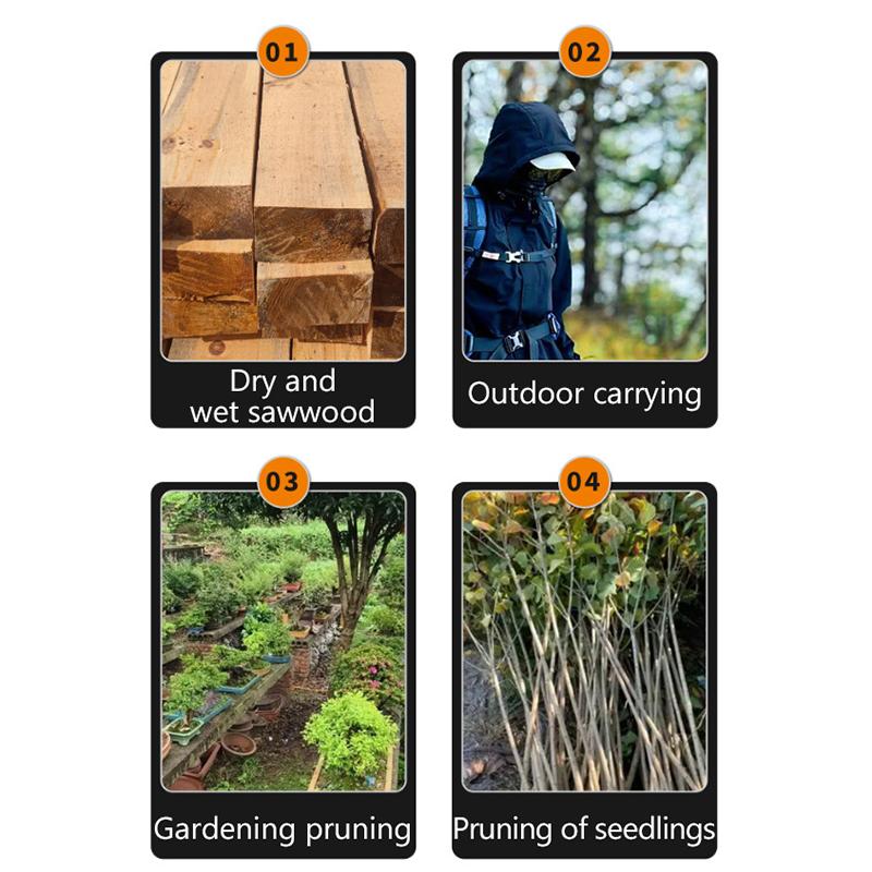 Saw Woodworking Hand Tools 14" Pocket Folding Saw Sk5 Wood Saw,13/14Tpi Double Edges Pull Saw Portable Camping Saw Flush Cut Saw