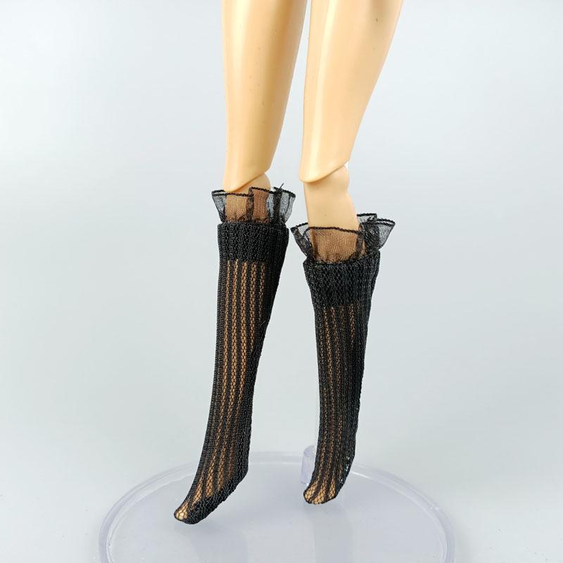 1pair Lace Socks For Blythe Doll Middle Tube Socks for Blythe High Thigh Over the Knee Stocking For Blythe Dolls Accessories Kids