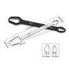 Multi-Functional Black Wrench – 5mm Thick Adjustable Self-Tightening Double-Head Open Range 3-17mm for Auto & Home Use
