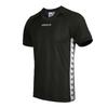 Adidas Originals Tape Lifestyle Series Logo Letter Crew Neck Short Sleeve T-Shirt Men Tops Black DS9969