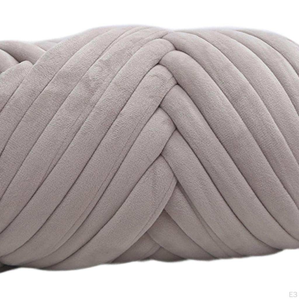1 Kg Thick Velvet Arm Knitting Yarn for Cushion Baskets, Scarves, Sweaters