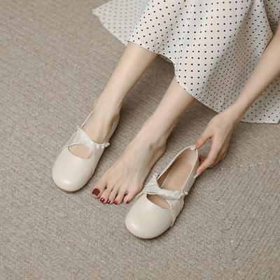 Damen Sommer Schuhe Mary Jane Schuhe für Frauen 2024 Japanischer Stil Lolita Braut Perle Gothic Runde Zehenpartie Flats Flache E Korean A L
