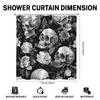 Flowers & Skull Shower Curtain - Durable Polyester, All-Season Modern Home Decor, Includes 12 Hooks, Ideal Bathroom Gift