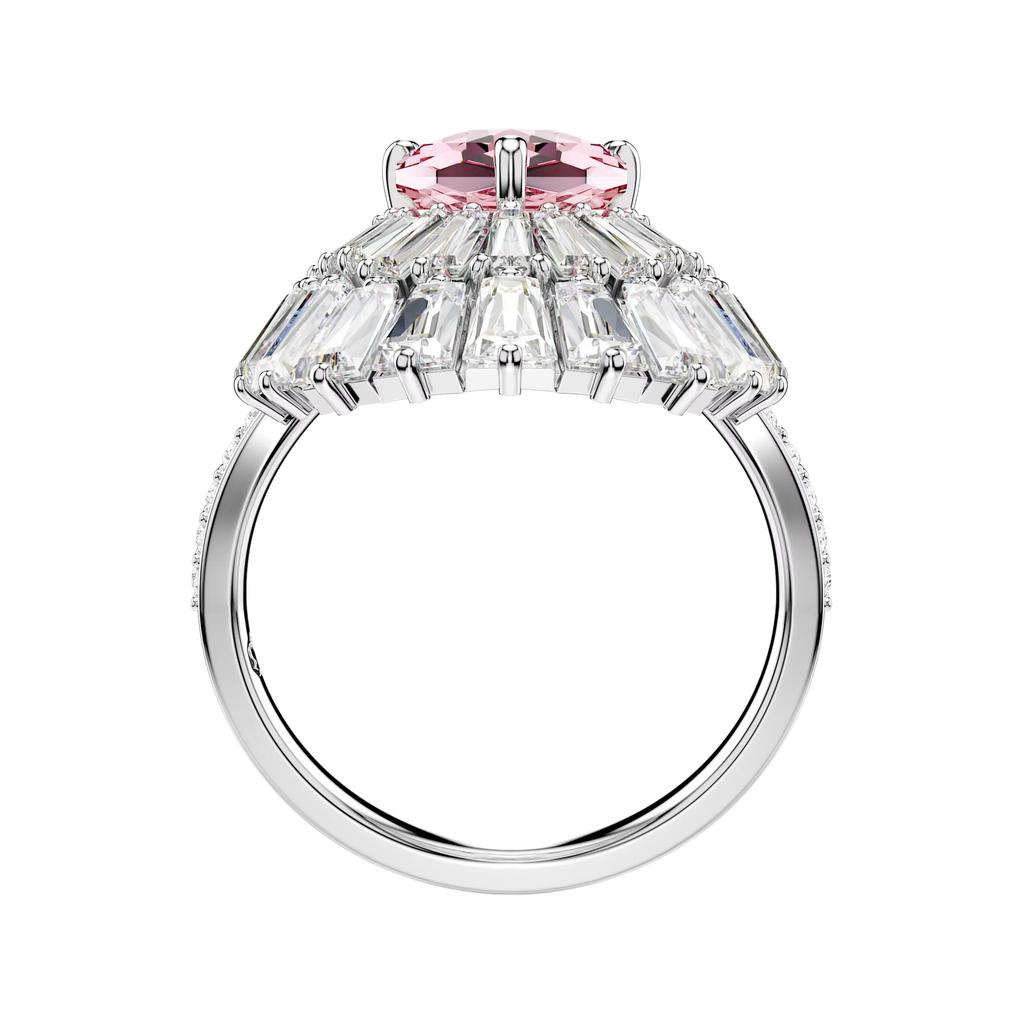 Swarovski Idyllia Pattern Ring With Cubic Zirconia Women Rings Silver 5687609