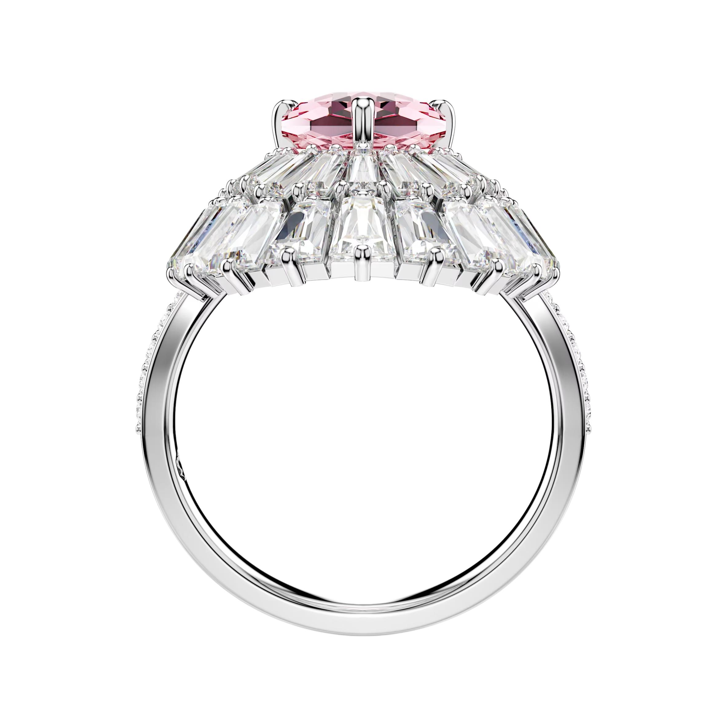 

Swarovski Idyllia Pattern Ring With Cubic Zirconia Women rings Silver 5687609 Box (Random Color),50