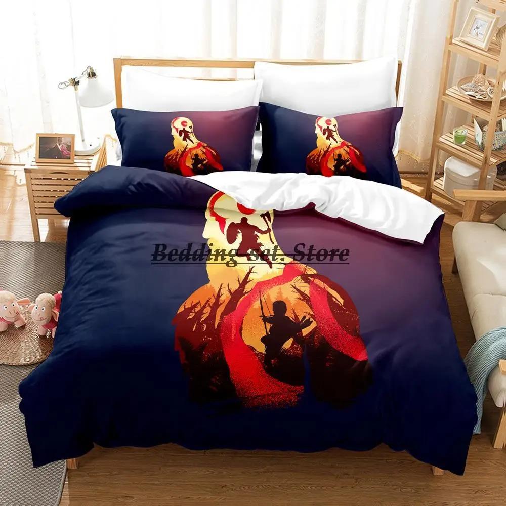 

Комплект постельного белья Kratos And Atreus God Of War Single Twin Full Queen King Size Комплект постельного белья Aldult Kid Bedroom Duvetcover Sets Anime AU Double 180x210cm