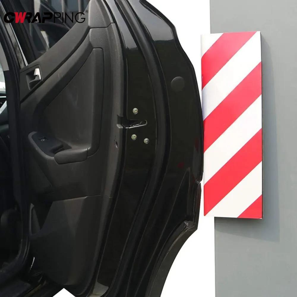 2 SZT. Ochrona Zderzaka Drzwi Samochodowych Zewnętrzna Samoprzylepna Ochraniacz Parkingowy Garażowy Naklejka Ostrzegawcza Samoprzylepna Rysy Garaż Parkingowy