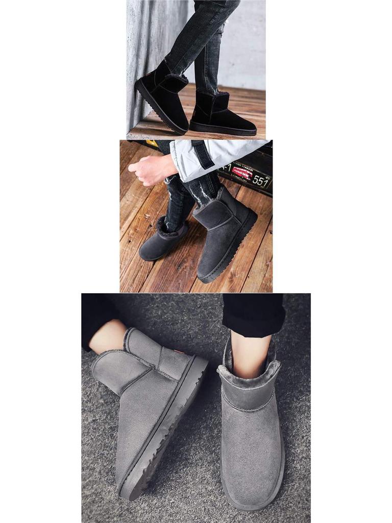 Northeast Men's Plus Velvet Thickened Snow Boots: Warm, Outdoor, One-Step Bread Shoes