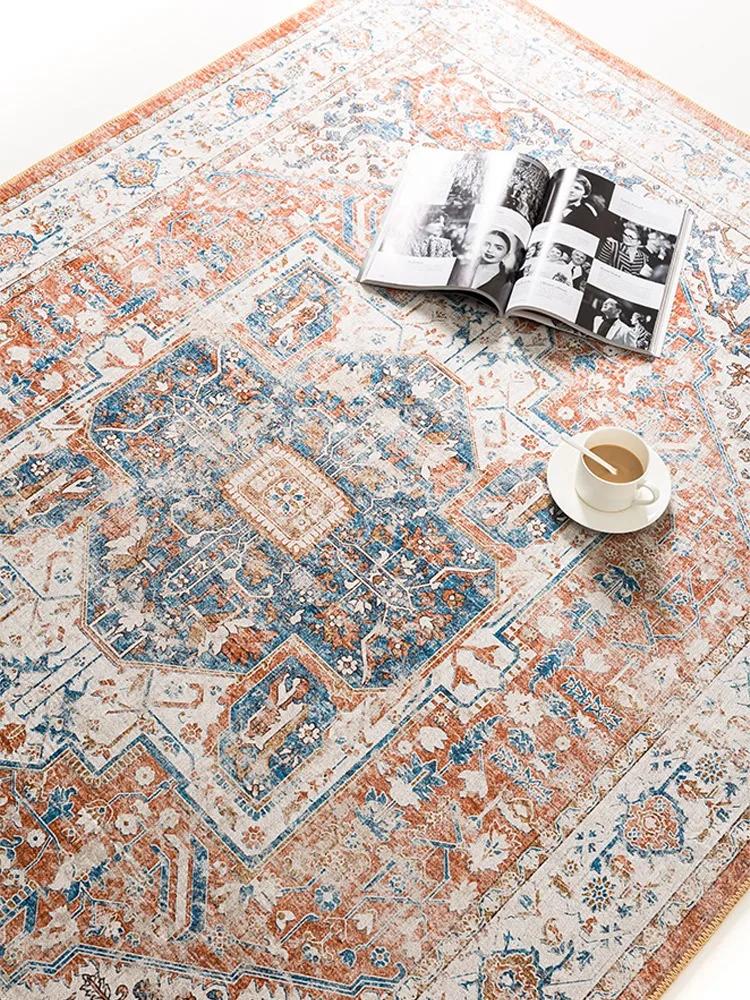 Bohemian Style Living Room Large Area Carpets Retro Ethnic Style Bedroom Carpet Luxury Art Study Rugs Thick Plush Soft Rug