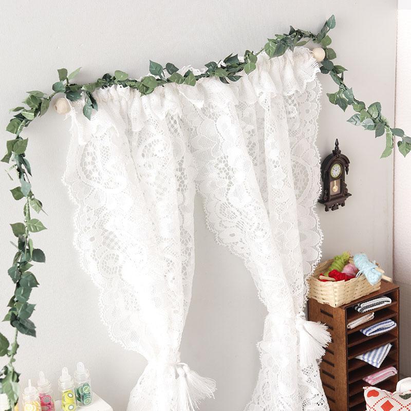 1/12 Dollhouse Simulation Rose Flower Vine Rattan Strip Model Dollhouse Miniature Garden Decoration Micro Scene Photo Props