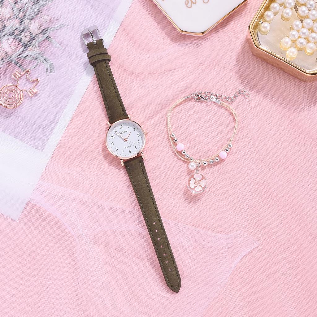 Nuovo orologio da donna + bracciale semplice retrò piccolo orologio  cinturino in pelle casual orologio sportivo orologio formale acquista in  modo economico — spedizione gratuita, recensioni reali con foto — Joom
