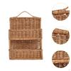 Double Woven Hanging Basket Fruit Storage Planter Baskets for Organizing