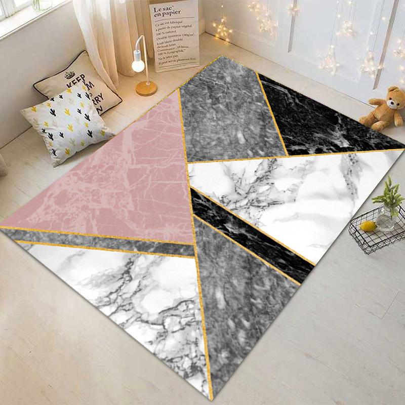 Marble Geometric Abstract Living Room Carpet Nordic Minimalist Modern Style Living Room Carpet