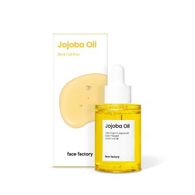Wyprodukowano w Korei Face Factory Wielofunkcyjny Organiczny Olejek Jojoba 100%