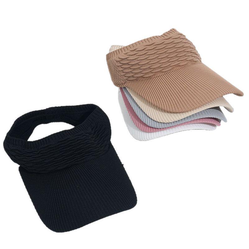 Hut im koreanischen Stil mit Strickmuster in Fischschuppenoptik - Sommer-Entenschnabelkappe für Outdoor-Sportarten