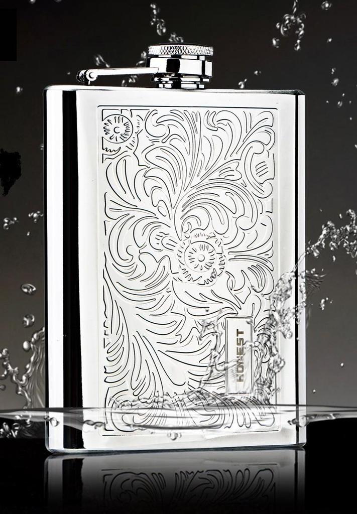 Honest Skittles Bottle 8oz přenosná láhev whisky Hip Flask Arabesque vzor [položka]