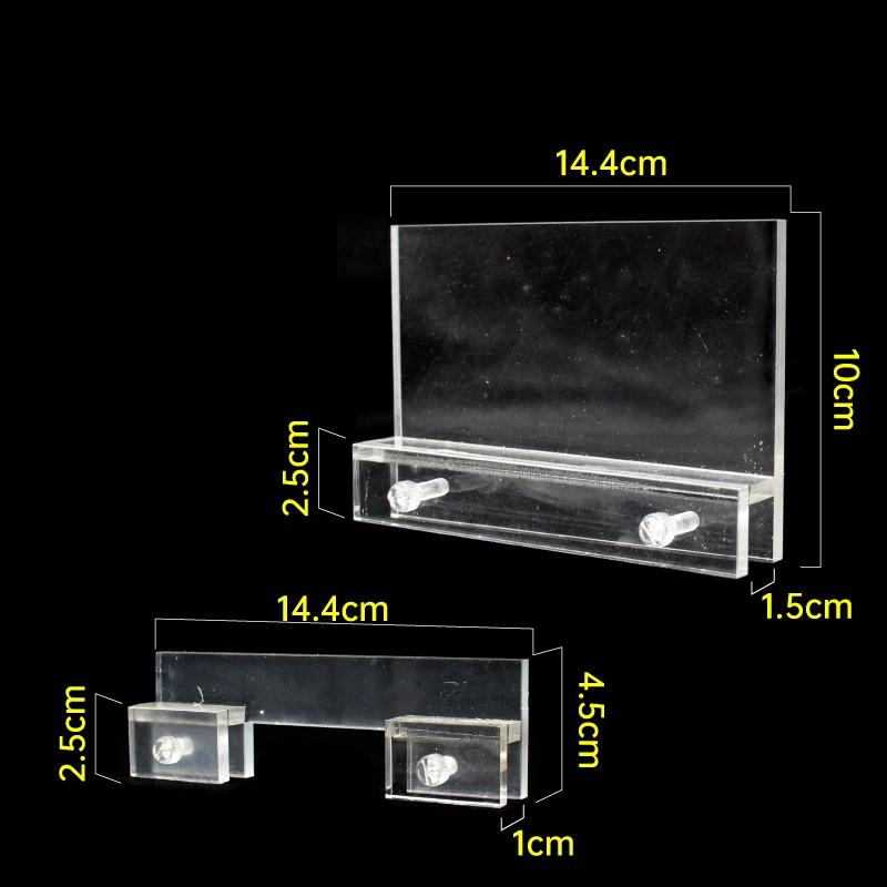 Clear Acrylic Fish Tank Led Light Holder Aquarium Lamp Hanging Fixtures Support Stands Box Aquatic Fish Tank Lighting Tools