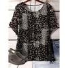 Vintage Paisley Graphics Women's Short Sleeve T-Shirt Ethnic Style O-Neck 3D Printed Top Tees Summer Loose Women's Clothing