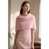 Mohair scarf light pink imitation cashmere shawl women's winter scarf new autumn and winter Korean atmosphere