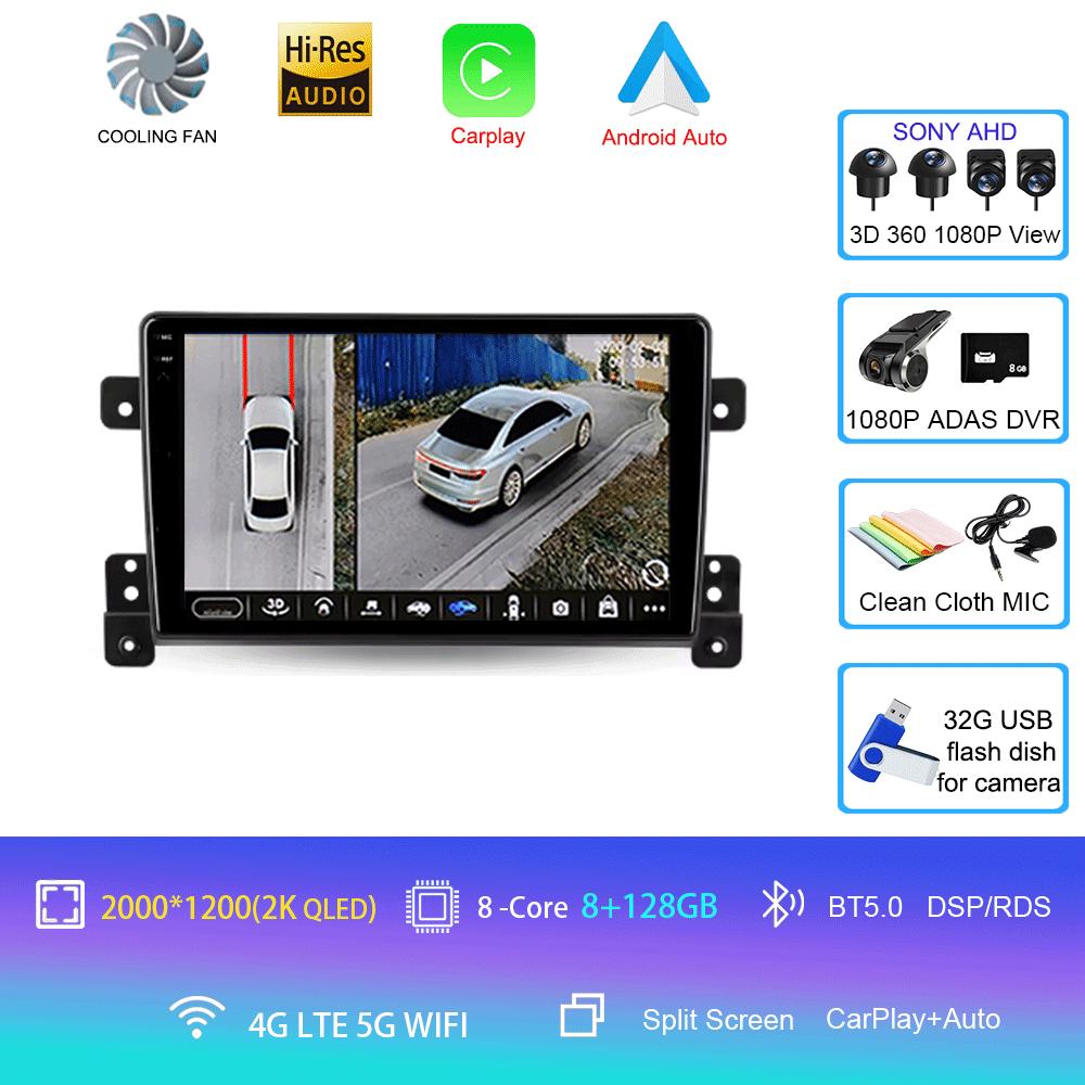 Android 14 For Suzuki Grand Vitara 3 2005 - 2015 Car Radio Multimedia Video Player Navigation Stereo GPS No 2din 2 Din Dvd