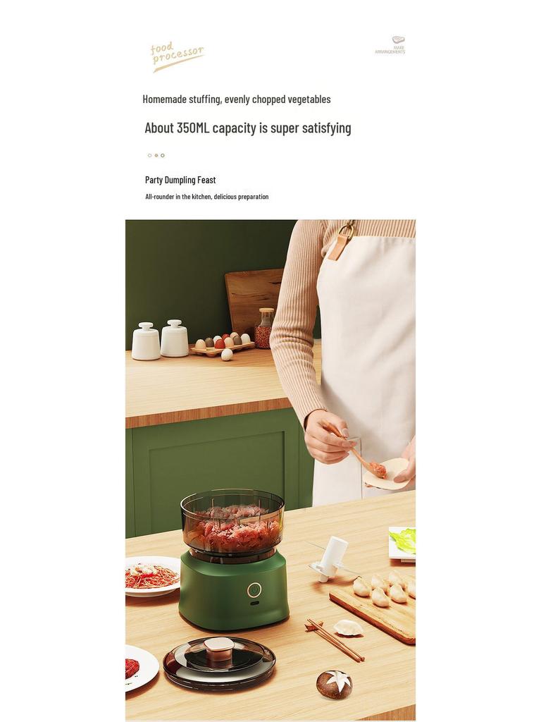 2025 Wireless Multi-Function Cooking Machine: Electric Meat Grinder, Garlic Pounder, Baby Food Maker