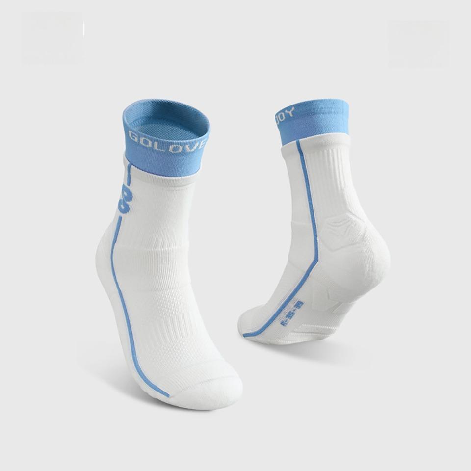 Gobygo Sommersportsocken Schweißabsorbierend Atmungsaktiv Stoßdämpfend Rutschfest Socken Outdoor Radfahren Basketball Tennis Socken