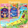 Kinder Blasenstickerbuch Mit DIY Weltraum- Und Tier-Themen Pädagogisches Spielzeug