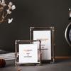 1 stuks Zilver Metallic Glazen Fotolijst Appartement Bureau Display Monster Foto Rek. Woondecoraties, Slaapkamer Fotolijst