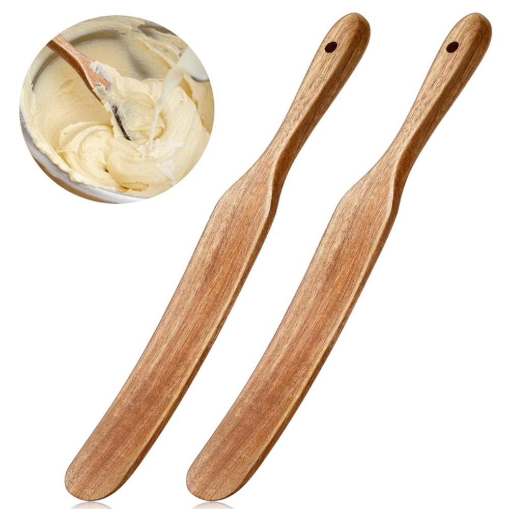 Špachtle na roztírání Dřevěný nástroj na kvásek Kuchyňské náčiní Rukojeť Škrabka Vaření