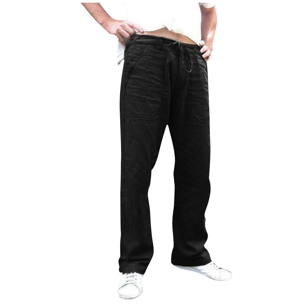 Men Splicing Printed Overalls Casual Pocket Sport Work Casual Trouser Pants