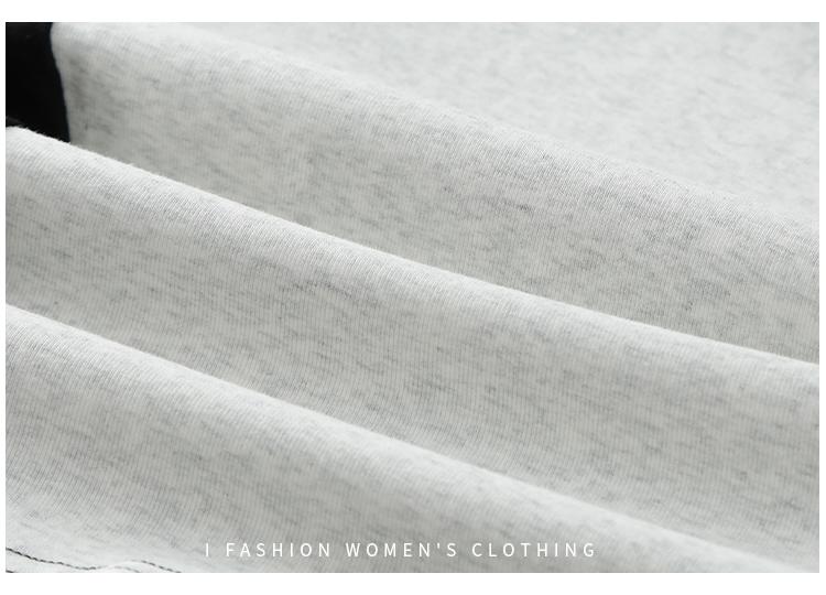 [Camiseta de chica picante estilo americano de color contrastante]