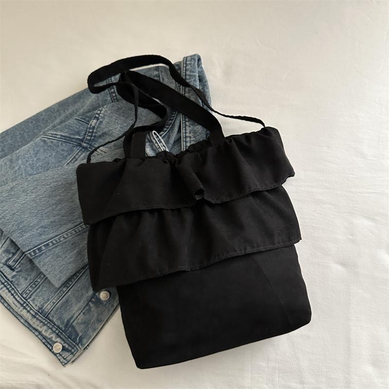 2025 girls spring new pleated ballet style multi-layer skirt design single shoulder portable tote bag super popular