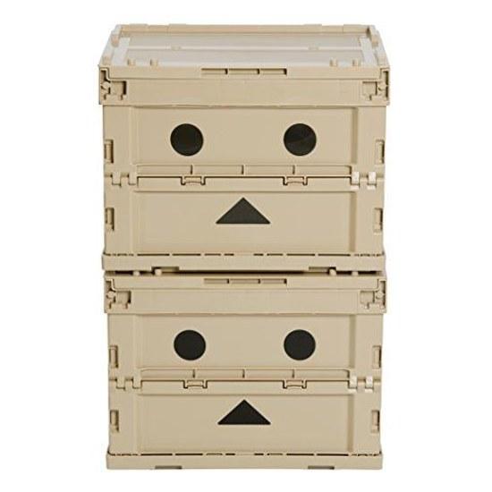 TRUSCO Danbo Slim Folding Container 20L Lid No Lock TR-SC20-A-DNB Storage Case Box