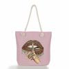 Leopard Print Print Thick Rope Single-shoulder Beach Bag 7276 CLE