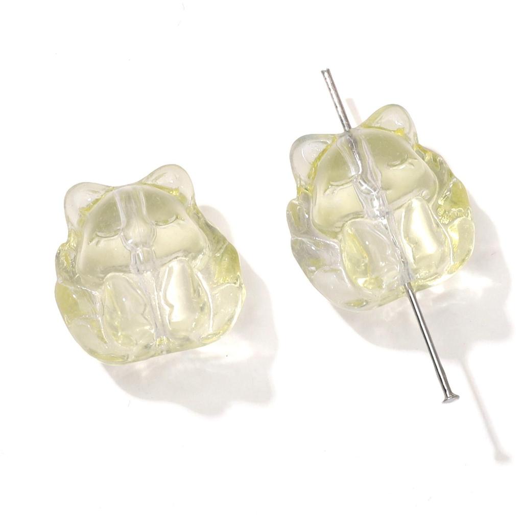 Skleněné volné distanční korálky ve tvaru devítiocasé lišky pro DIY výrobu šperků 5 ks