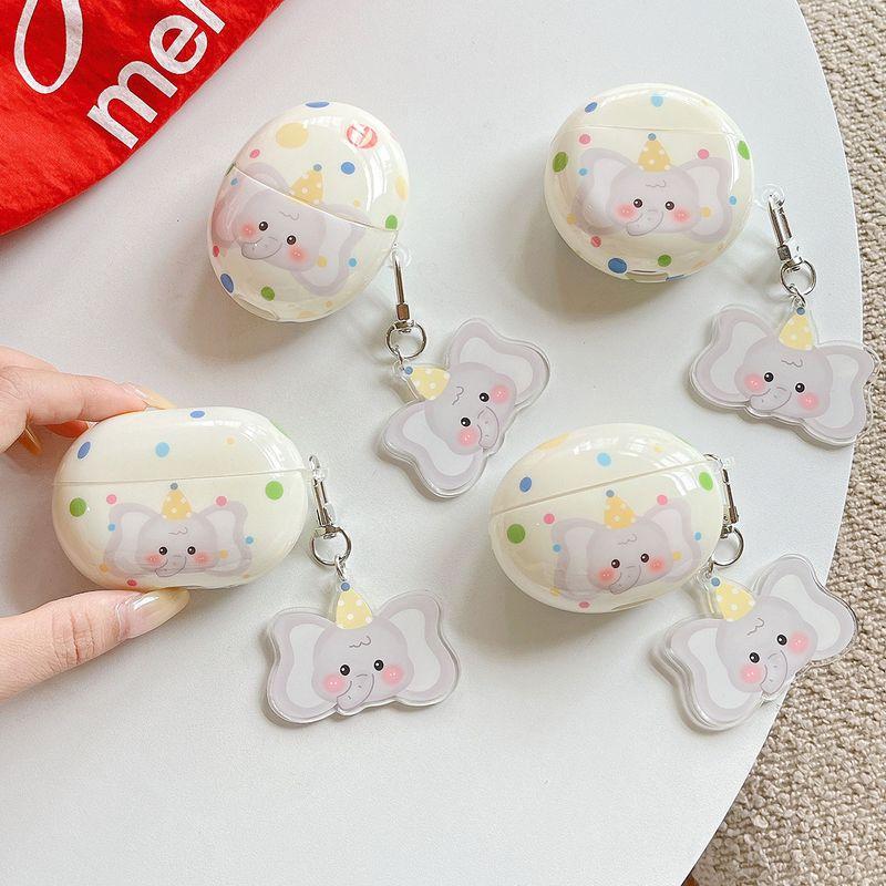 

Защитный чехол для гарнитуры Huawei Freeclip Чехол для наушников Freebuds 5 5i/4e Беспроводной Bluetooth Freebuds6i Четыре Пять Freebudspro4 Защитный чехол Pro3 Huawei Freebuds 4 [Elephant Wave Dot] Send Pendant