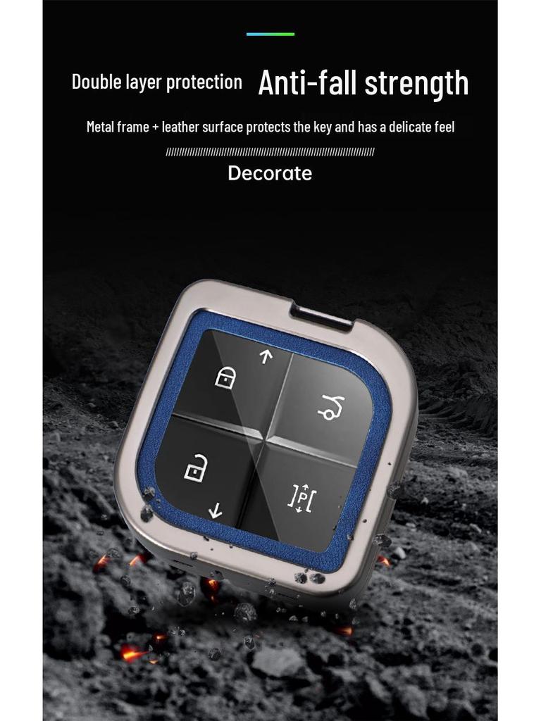 Lynk & Co 08 Schlüsselhülle 2023: Metall-Schnallen-Schutzhülle für 08EMP-Fernbedienung