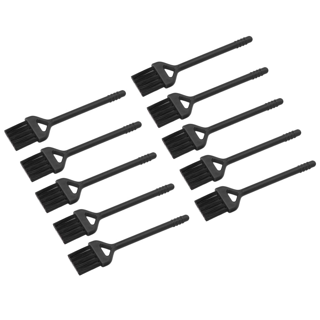 10pcs Electric Shaver Cleaning Brushes Set Nylon Hair Handle Machine Cleaning Brush Black