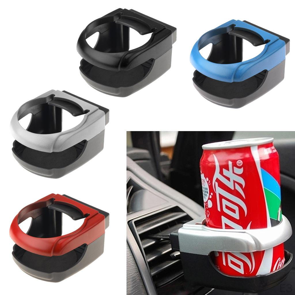 Car Air Vent Outlet Cup Holder Beverage Stand Mount Clipon Black
