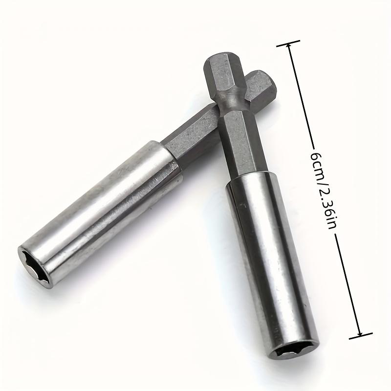 Magnetic Extension Socket Drill Bit Holder Set 1/4" Hex Shank Electric Tool Adapter Quick Release Hexagon Shaped Nut Drivers.