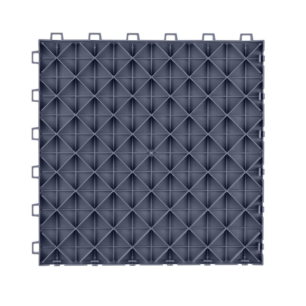 Garage Tiles Interlocking, 12 X 12 X 0.53 Inch 25 Pack Garage Floor Covering Tiles, Non-Slip Double-Sided Texture Garage Flooring Tiles, for Garages,