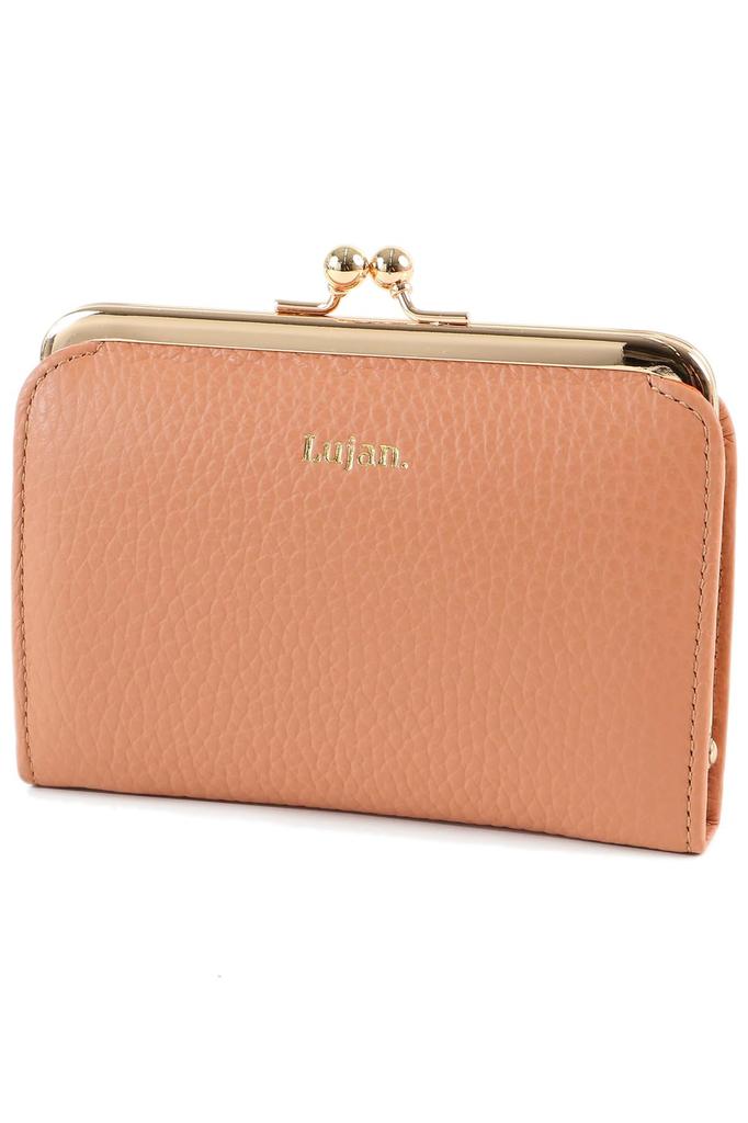Genuine Leather Clasp Salmon Lujan. Women's Wallet, Pink, LU-92521A-PI