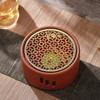 Warm Tea Stove Roasted Orange Base Candlestick Warm Tea Maker Ceramic Heating Base Japanese Style Roasted Tea Maker