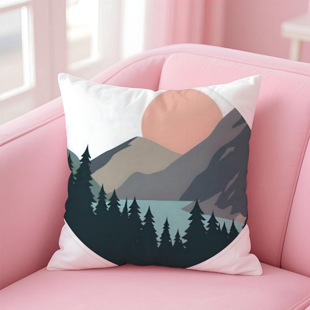 C-Classic S-Sunrise C-CartoonS Cushion Cover Comfortable Reversible Pillow Cover Ideal for Car Sofa Bedroom & Beyond