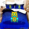 Angry Geometry Dash Bedding Set Single Twin Full Queen King Size Bed Set Aldult Kid Bedroom Duvetcover Sets 3D Print Kawaii 2022