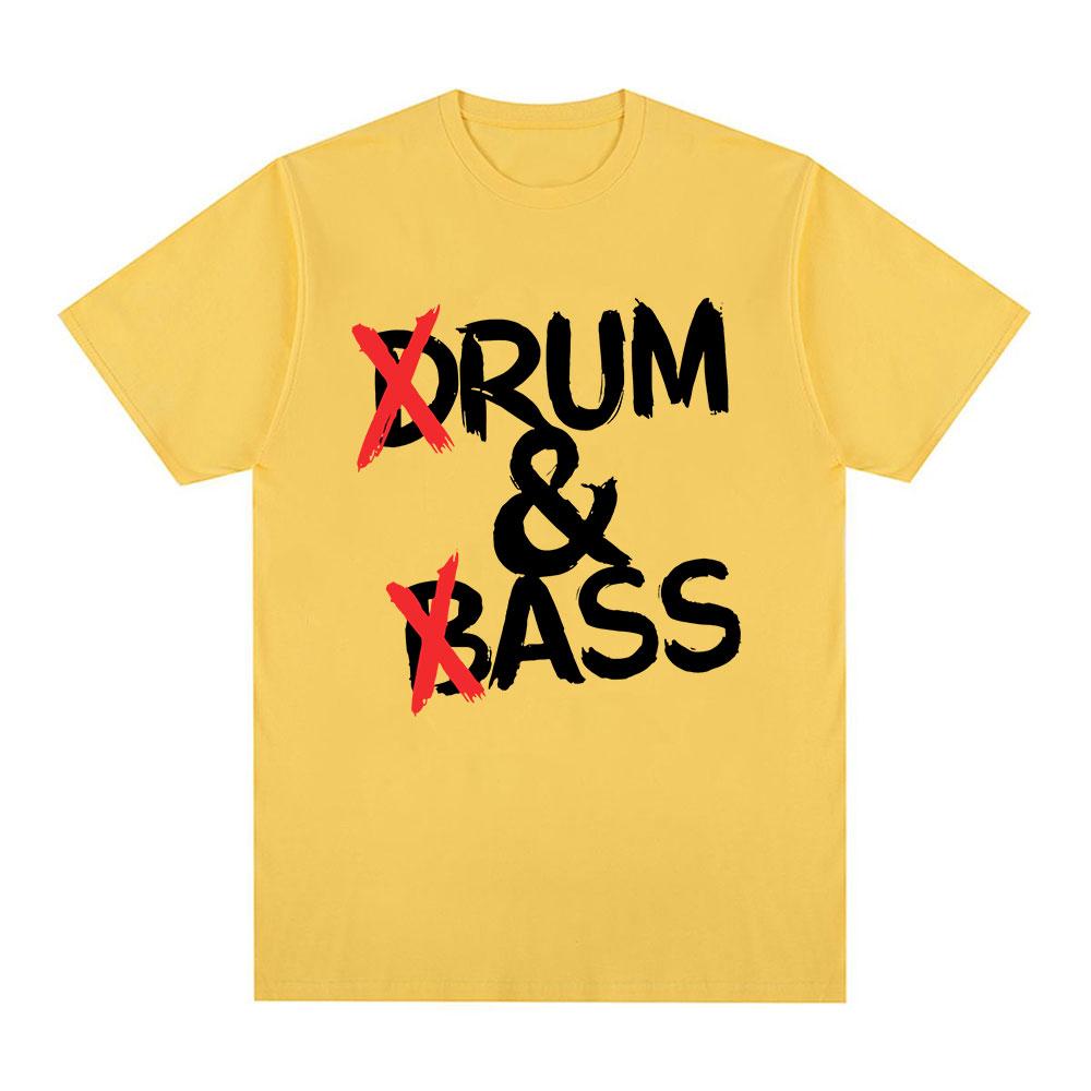 Funny Drum and Bass T Shirts Rum and Ass Lovers Jokes Short Sleeve Cotton Soft T-shirt Unisex Fashion Casual Tee Shirt Tops