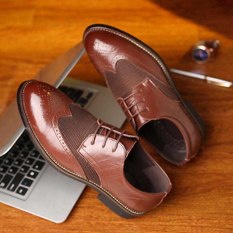Summer Mesh Spring Leather Dress Shoes Breathable Men Formal Business Oxfords Plus Size 38-48 For Sale  men dress shoes